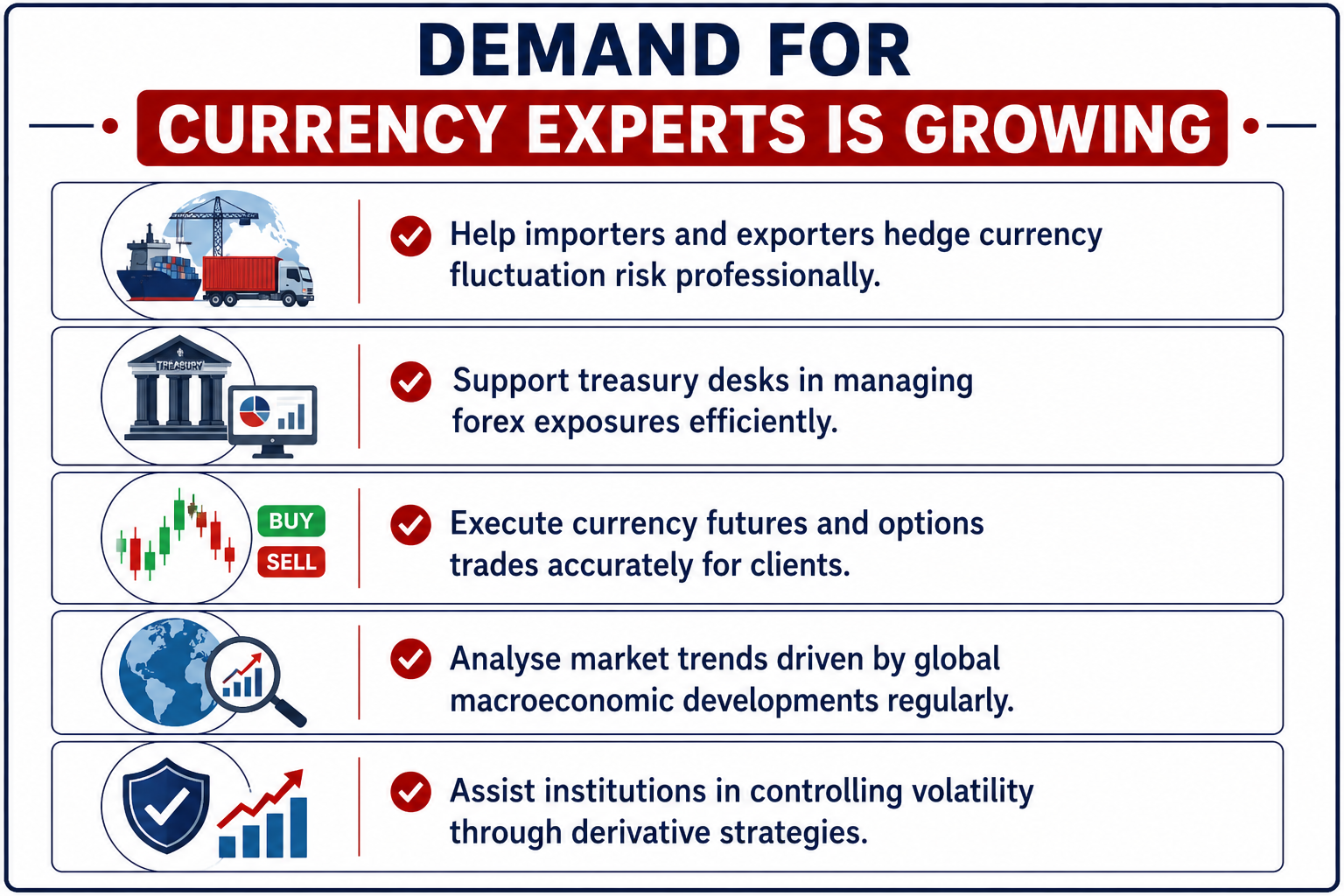 Demand for Currency Experts Is Growing Infographic